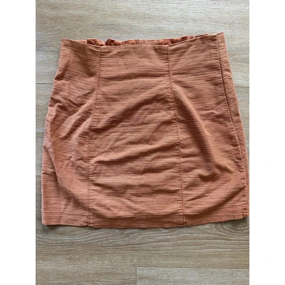 Free People Every Minute Every Hour Mini Skirt Noble Adobe Brown Terra Cotta 10